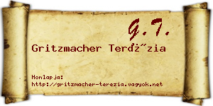 Gritzmacher Terézia névjegykártya